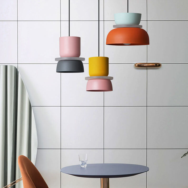Vibrant Nordic Macaron 1-Light LED Pendant Lamp