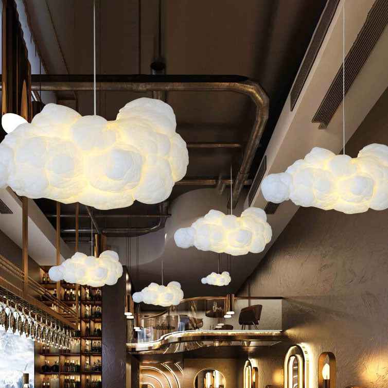 Cloud-Inspired 1-Light LED Pendant Fixture