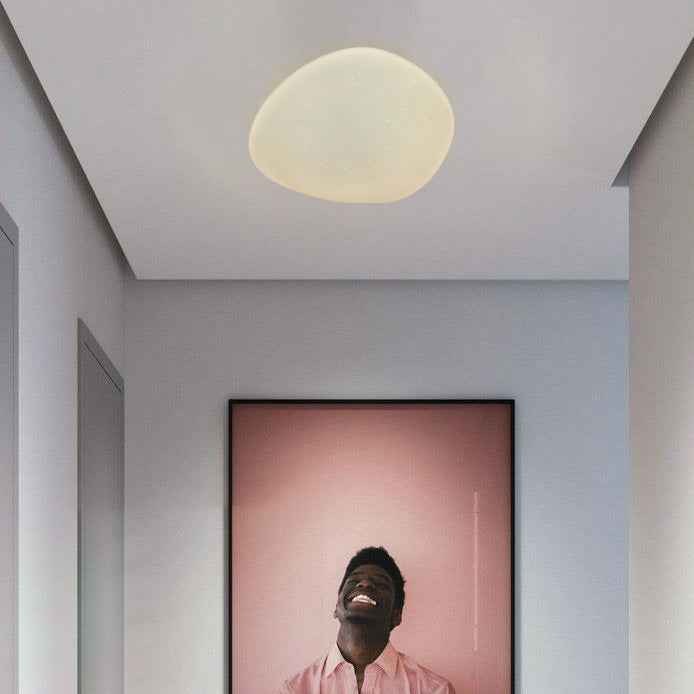 Contemporary Pebble Stone Starburst LED Flush Mount Ceiling Light
