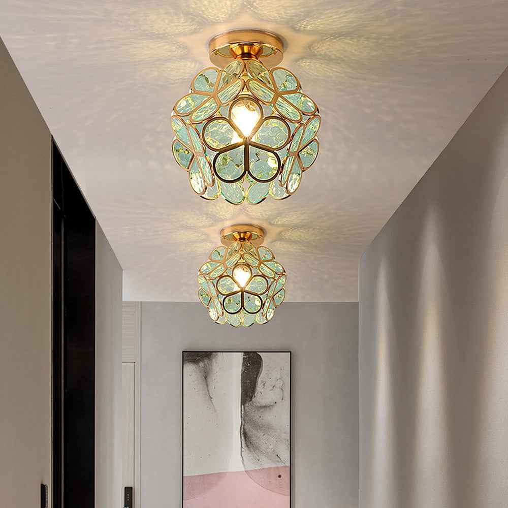 Bela Ceiling Lamp | Floral Design, Warm Light Reflection