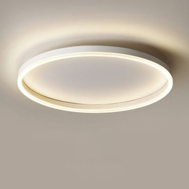 Nordic Minimalist Circular LED Flush Mount Ceiling Light with Iron and Acrylic Design
