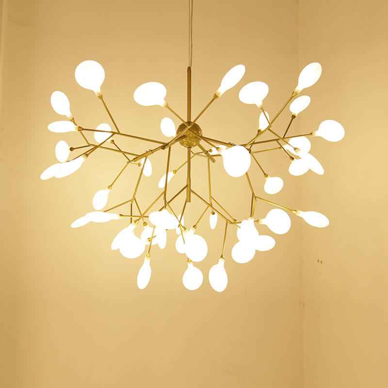 Contemporary Metal Branch LED Chandeliers with 27/36 Firefly Lights