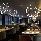 Contemporary Metal Branch LED Chandeliers with 27/36 Firefly Lights