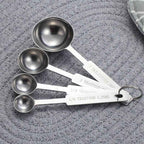 Mira Measuring Set | 8-Piece Stainless Steel, Nestable Design