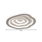 Breeze LED Ceiling Lamp | Organic Acrylic Design, Soft Ambient Glow