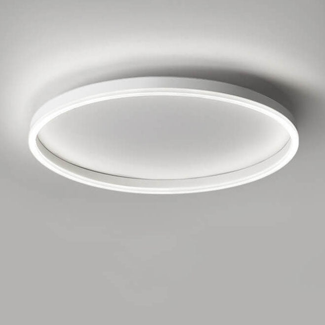 Nordic Minimalist Circular LED Flush Mount Ceiling Light with Iron and Acrylic Design