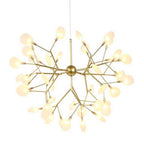 Contemporary Metal Branch LED Chandeliers with 27/36 Firefly Lights