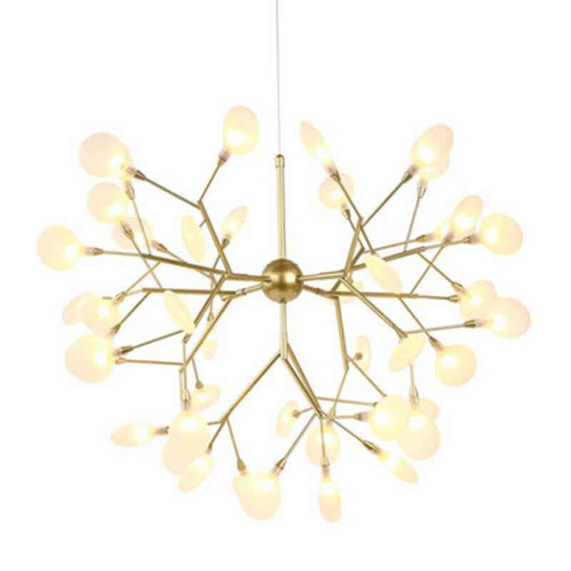 Contemporary Metal Branch LED Chandeliers with 27/36 Firefly Lights
