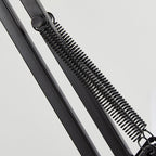 Contemporary Minimalist Retractable Long Arm Clip Table Lamp - 1-Light ABS Design for Bedroom