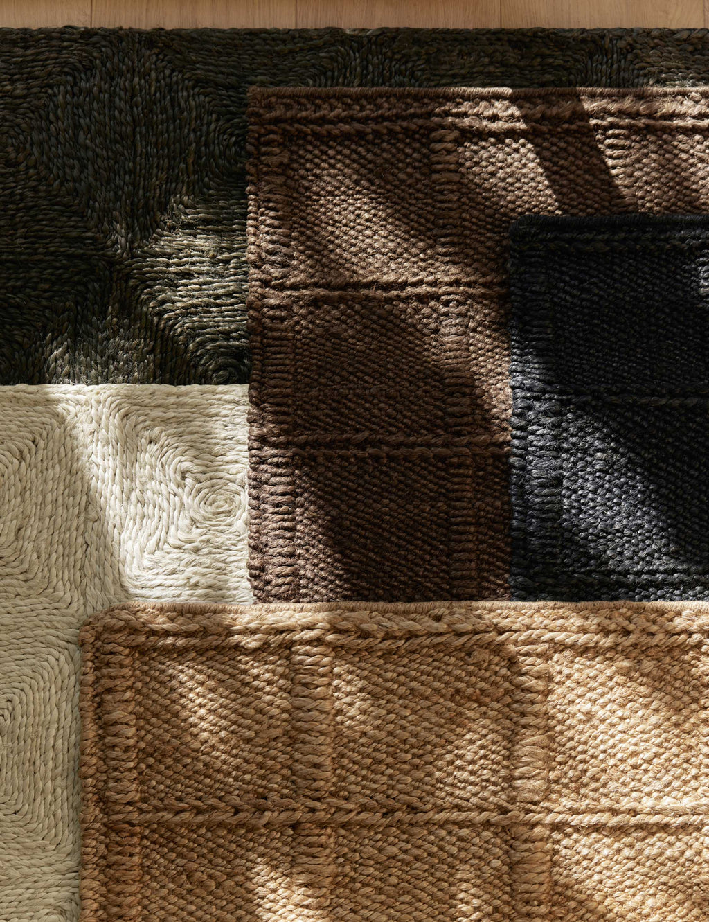 Haven Handmade Jute Rug | Handwoven Grid Design by Jake Arnold