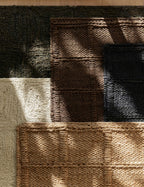 Haven Handmade Jute Rug | Handwoven Grid Design by Jake Arnold