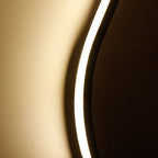 Contemporary Curved LED Wall Sconce Lamp in Long Aluminum Snake Design