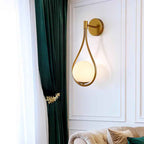 Contemporary 1-Light Globe Water Drop Wall Sconce - Dual Design