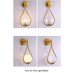Contemporary 1-Light Globe Water Drop Wall Sconce - Dual Design