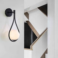 Contemporary 1-Light Globe Water Drop Wall Sconce - Dual Design