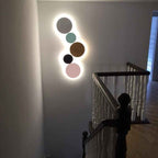 Contemporary Colorful Round Iron LED Wall Sconce