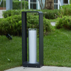 Contemporary Square Stainless Steel Acrylic LED Waterproof Landscape Light for Outdoor Patios