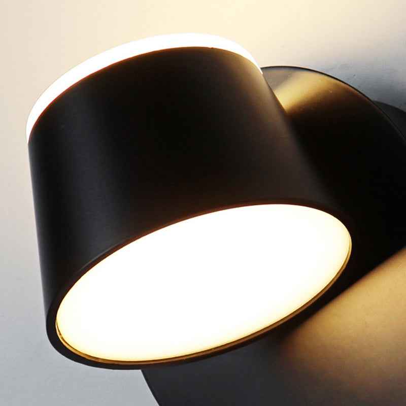 BrightGlow LED Wall Lamp | Rotatable Shade, Modern Aluminium Design