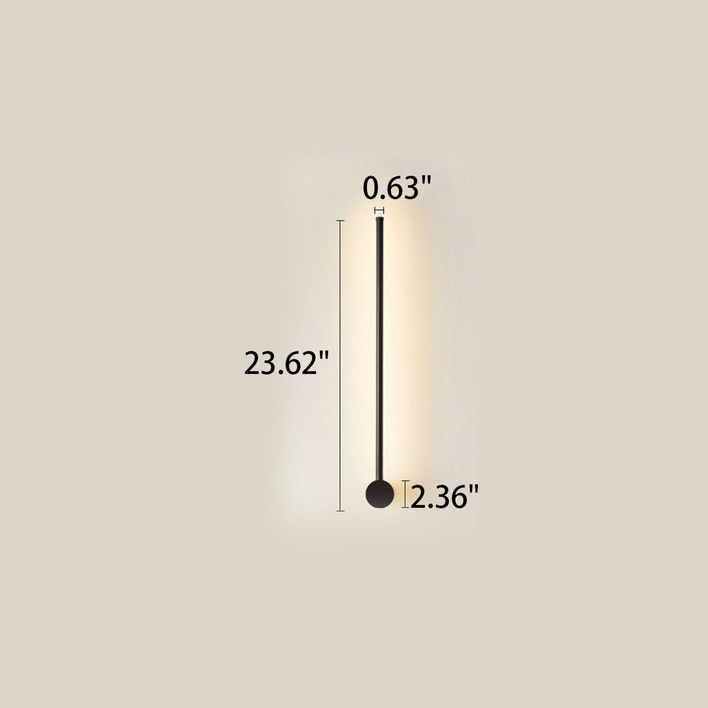 Sleek Aluminum LED Wall Sconce Light