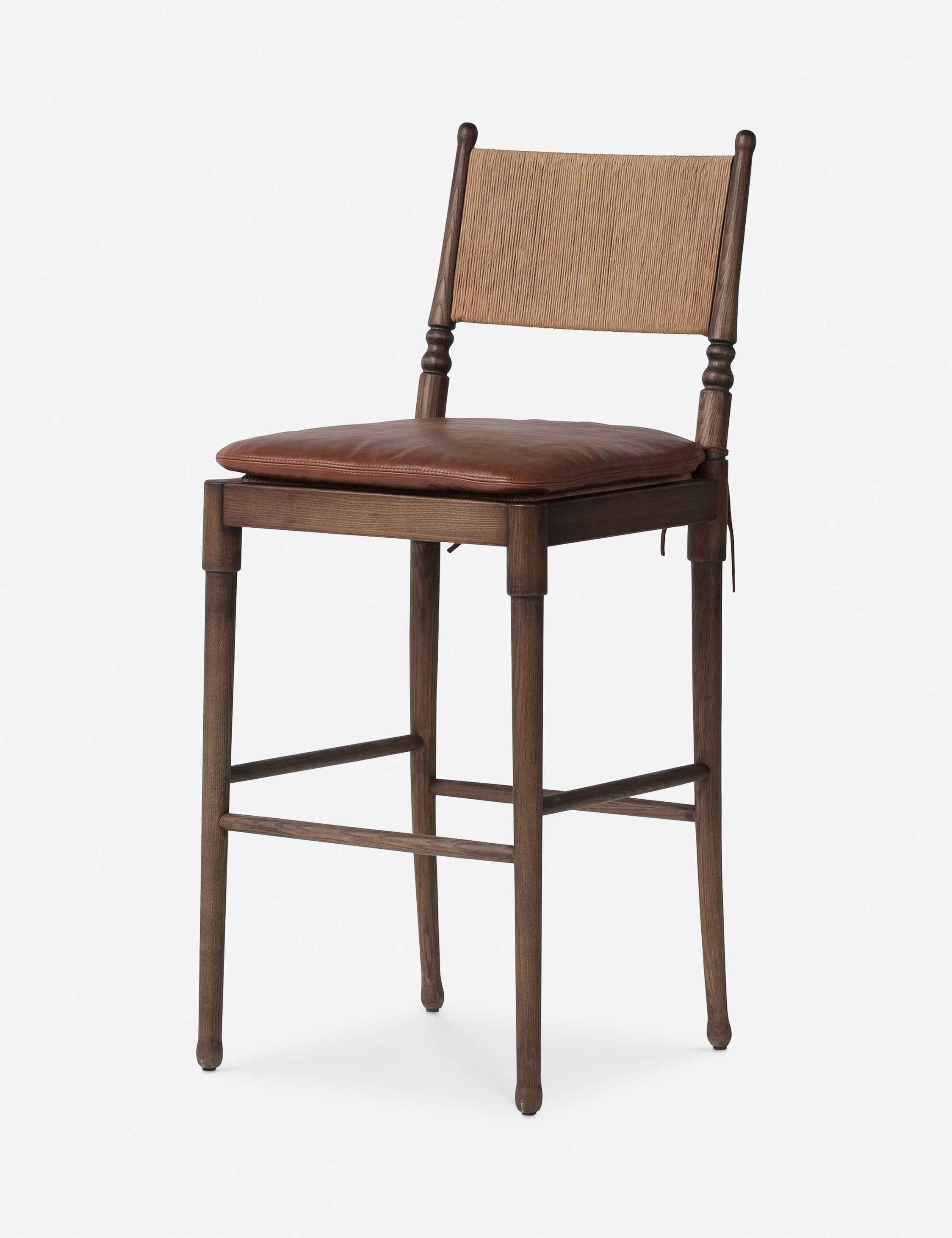 Bello Bar and Counter Stool | Woven Cord, Vintage-Inspired Design