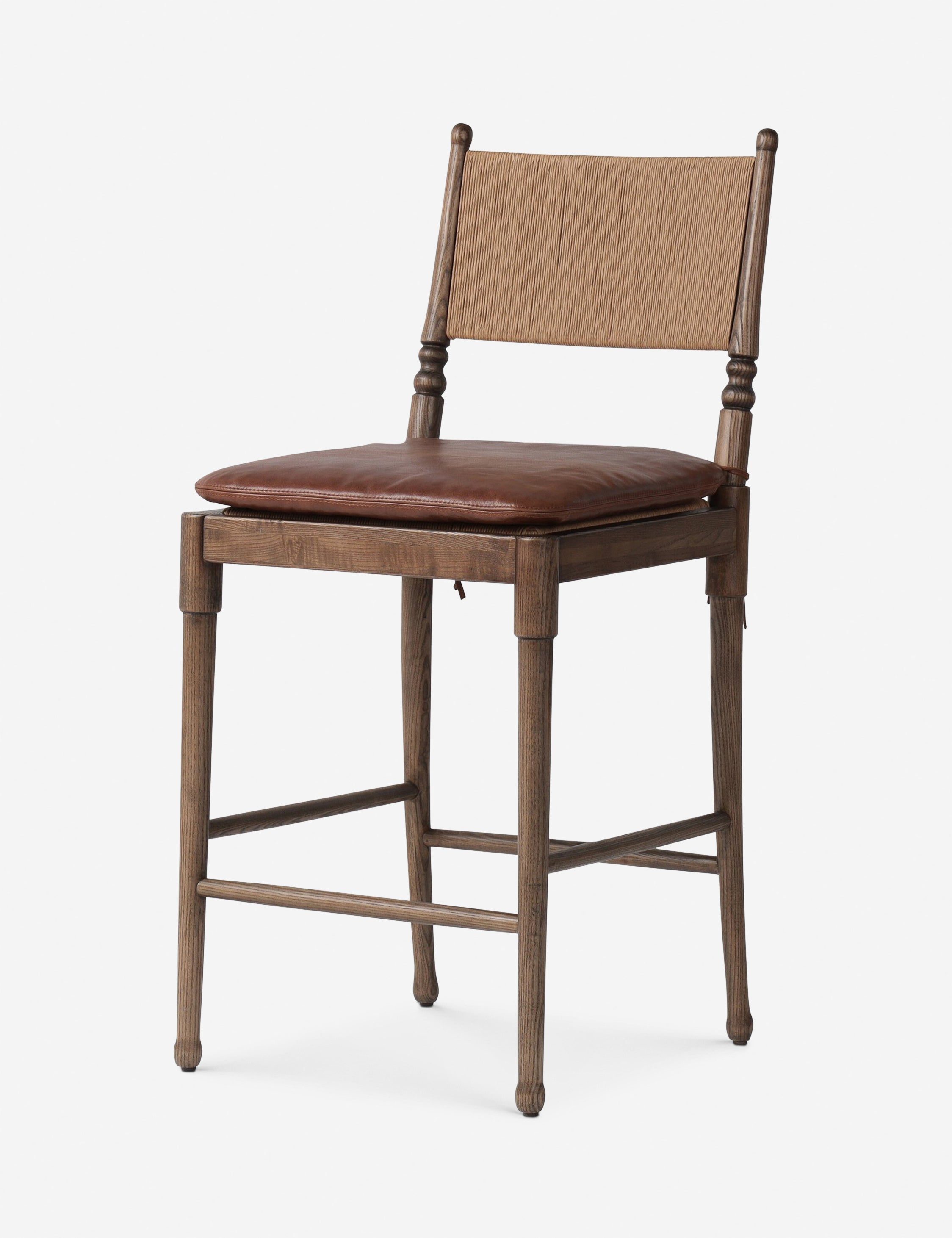 Bello Bar and Counter Stool | Woven Cord, Vintage-Inspired Design