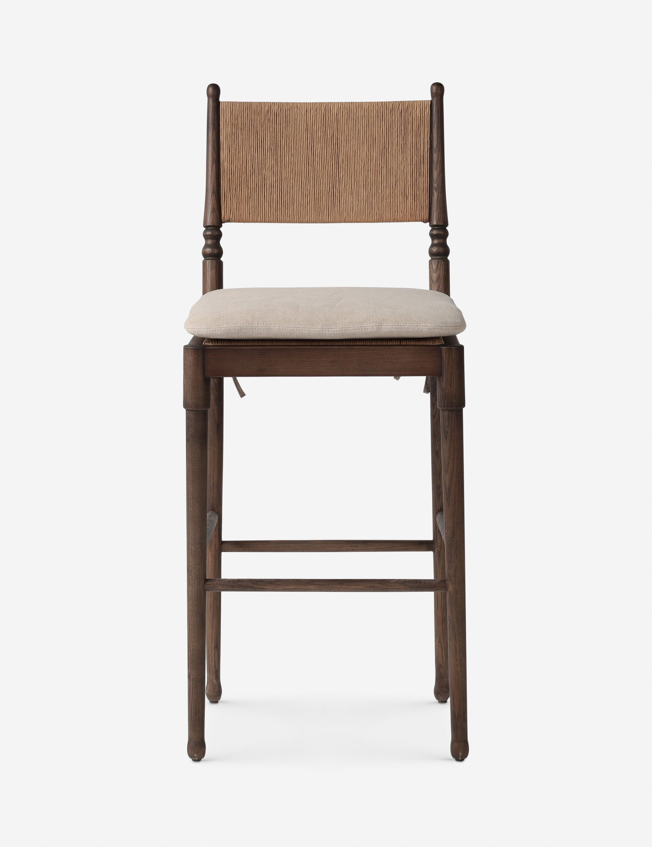 Bello Bar and Counter Stool | Woven Cord, Vintage-Inspired Design