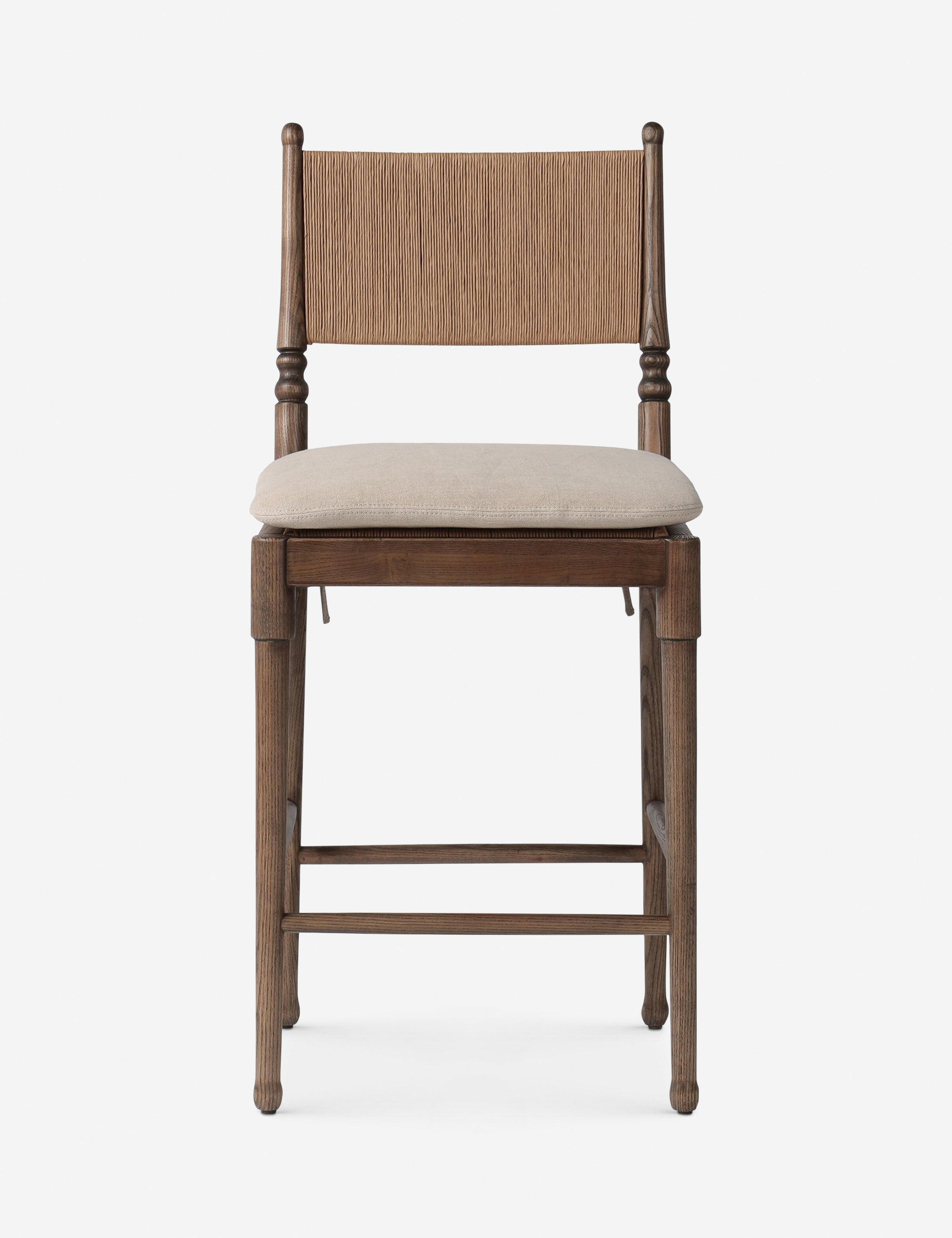 Bello Bar and Counter Stool | Woven Cord, Vintage-Inspired Design