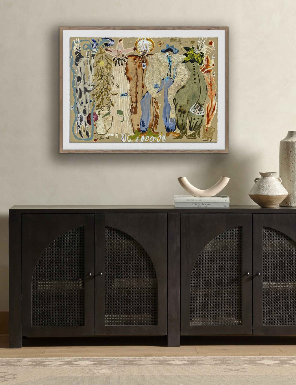Bela Wall Art | Vibrant Earthy Hues, Fluid Lines