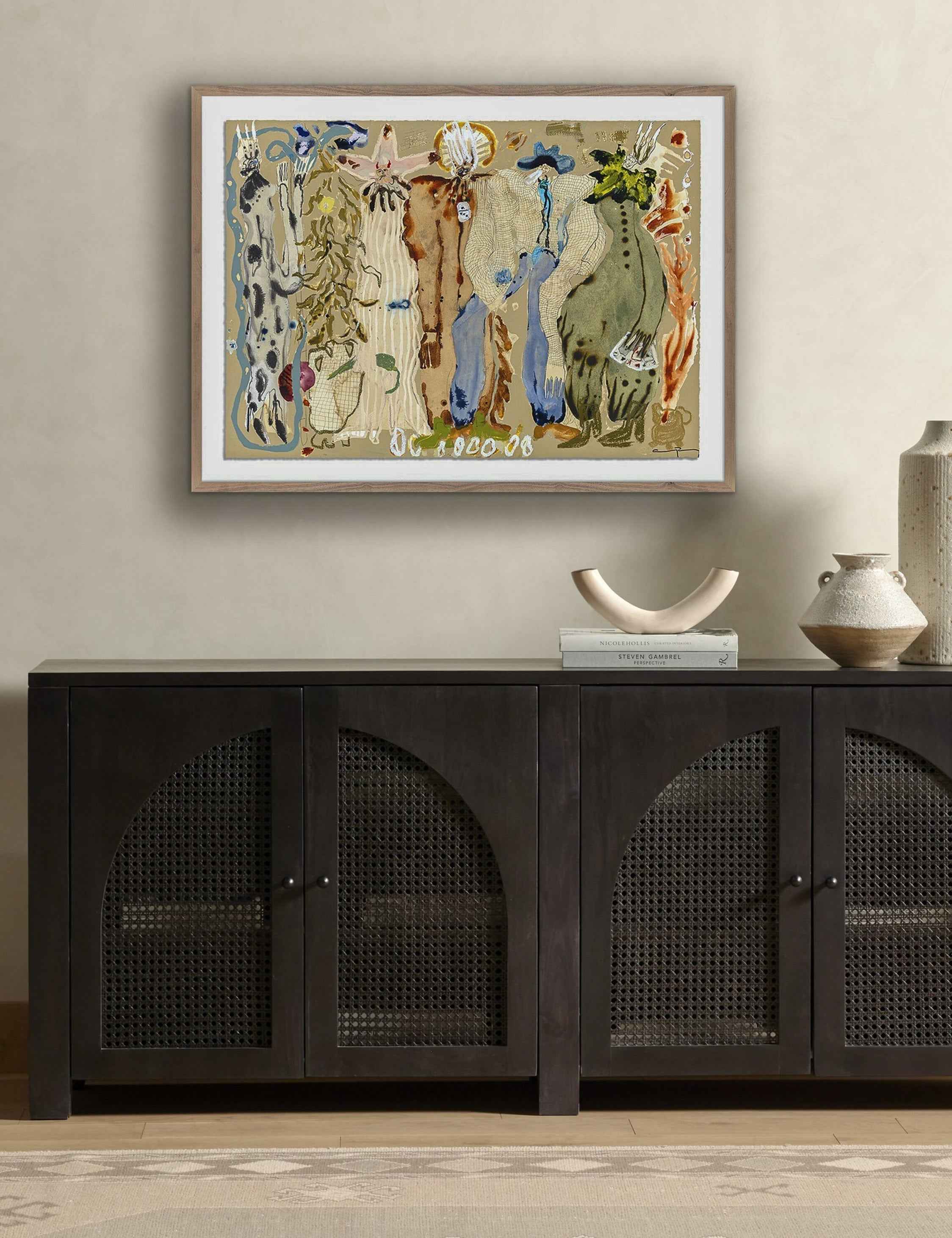 Bela Wall Art | Vibrant Earthy Hues, Fluid Lines