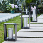 Contemporary Square Stainless Steel Acrylic LED Waterproof Landscape Light for Outdoor Patios