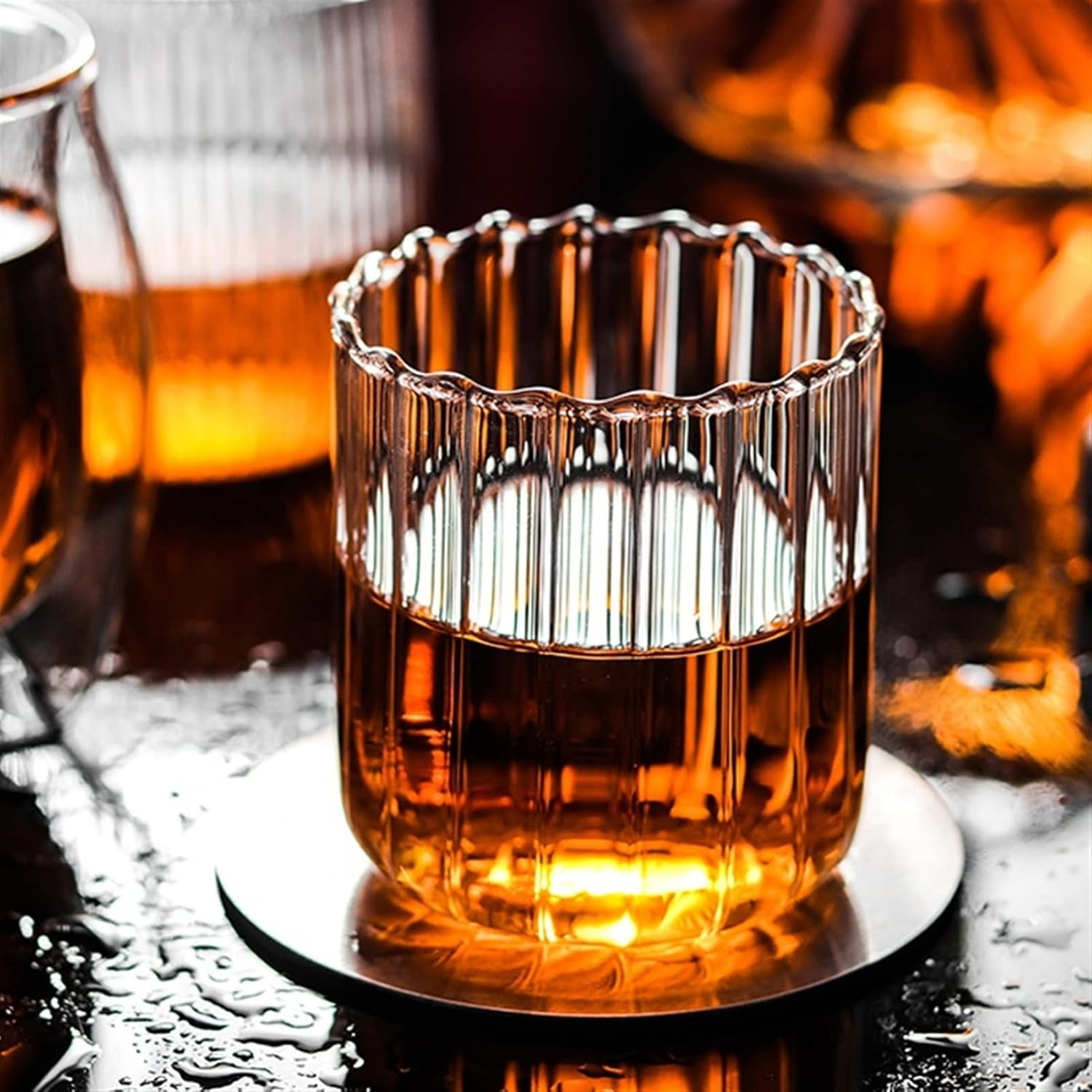 Bello Vertical Chic Glasses Set | Borosilicate, 180ml Capacity