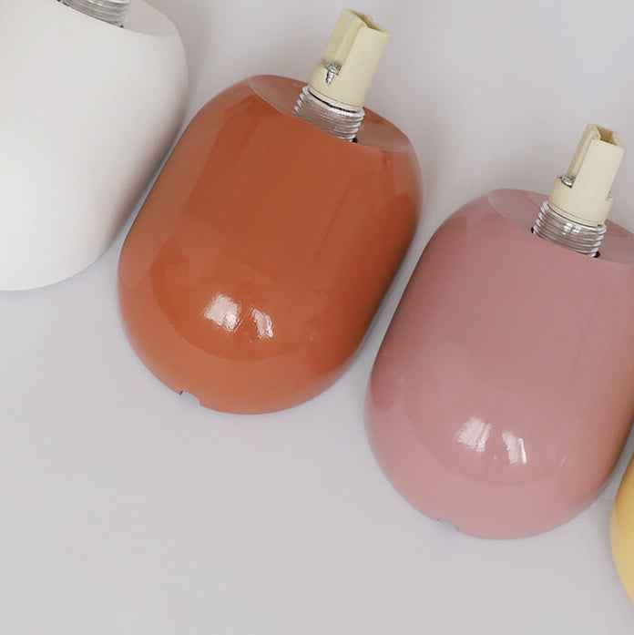 Macaron-Inspired Cream Resin Glass Ball 1-Light Wall Sconce