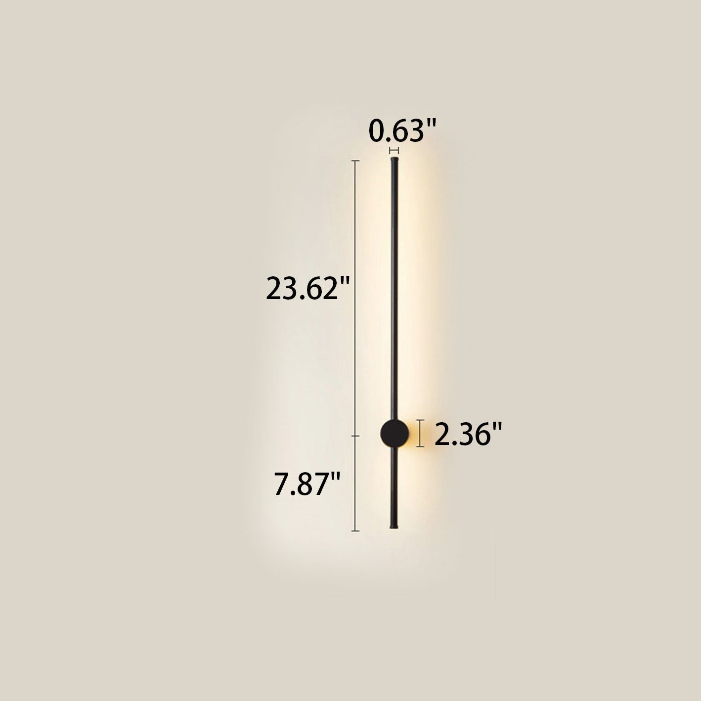 Sleek Aluminum LED Wall Sconce Light