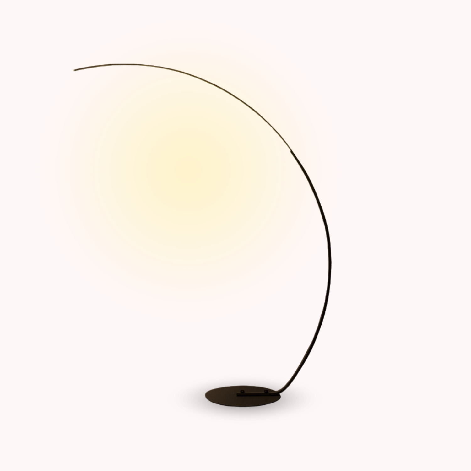Eclipse – Black Minimalist Curved LED Floor Lamp 40W