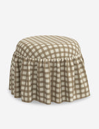 Luna Skirted Ottoman | Customizable Fabric Options