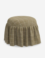 Luna Skirted Ottoman | Customizable Fabric Options