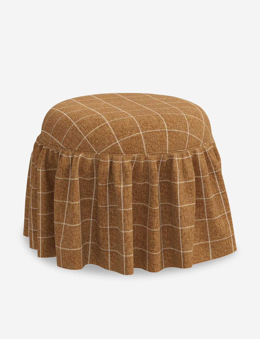 Luna Skirted Ottoman | Customizable Fabric Options