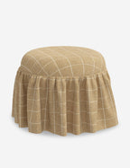 Luna Skirted Ottoman | Customizable Fabric Options