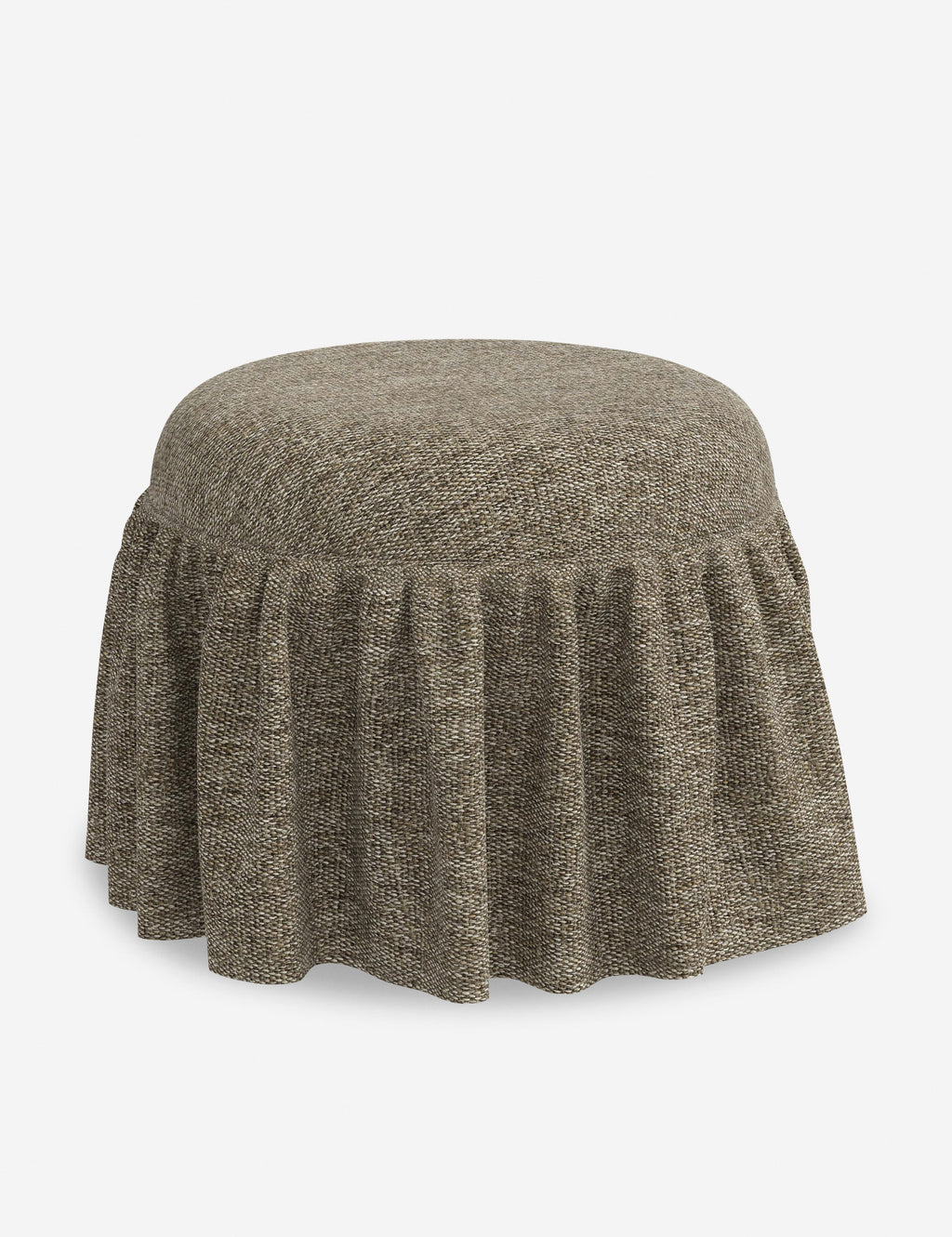 Luna Skirted Ottoman | Customizable Fabric Options