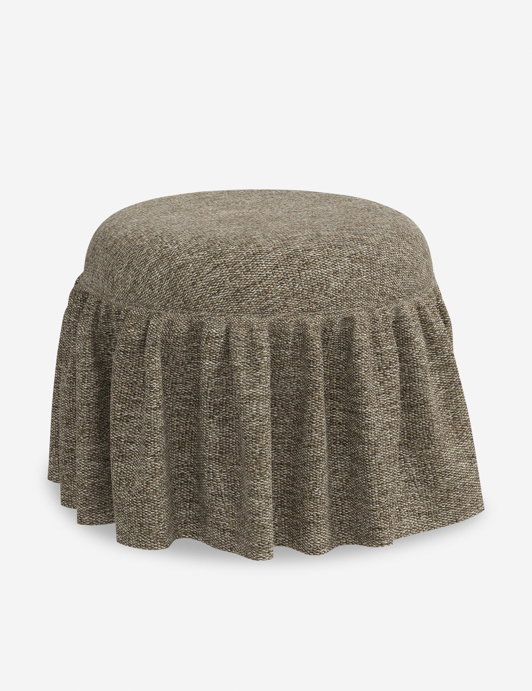 Luna Skirted Ottoman | Customizable Fabric Options