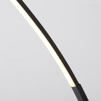 Eclipse – Black Minimalist Curved LED Floor Lamp 40W