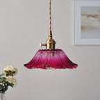 Bela Glass Pendant Light | Flower Shape, Adjustable Length 150 cm