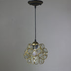 Retro Stained Glass Petal Single-Light Pendant Fixture