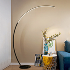 Eclipse – Black Minimalist Curved LED Floor Lamp 40W