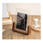 Bela U-Shaped Photo Frame | Solid Wood & Acrylic, Minimalist Display