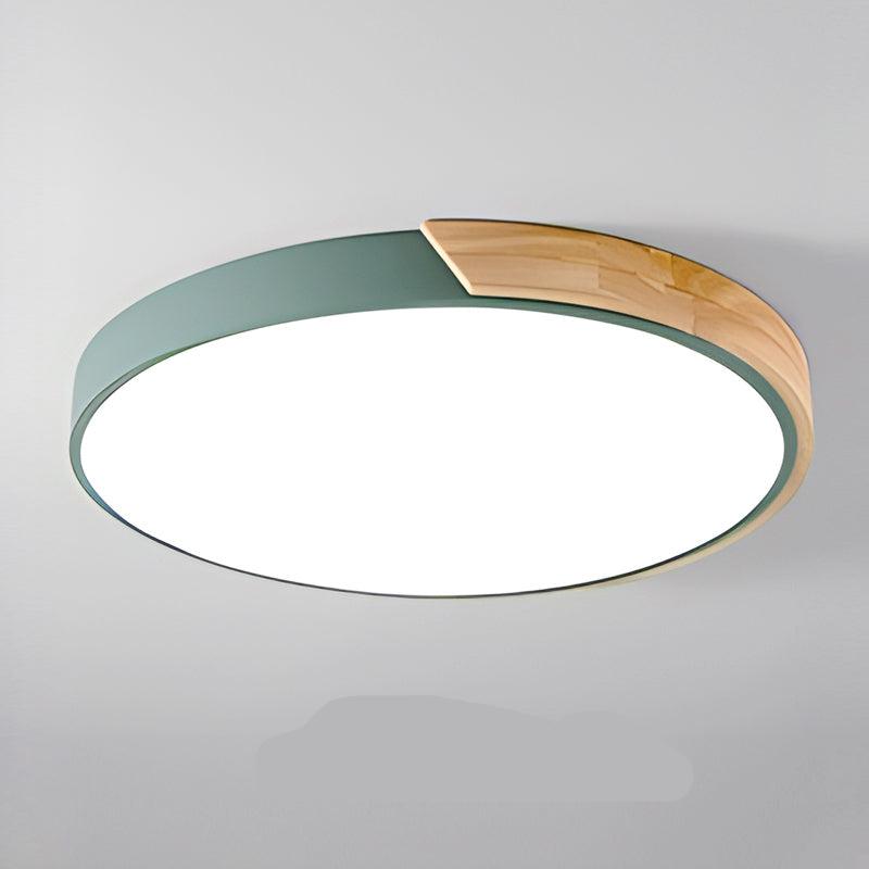 Noro LED Plafondlamp | Modern Scandinavisch Design, Houten Accent