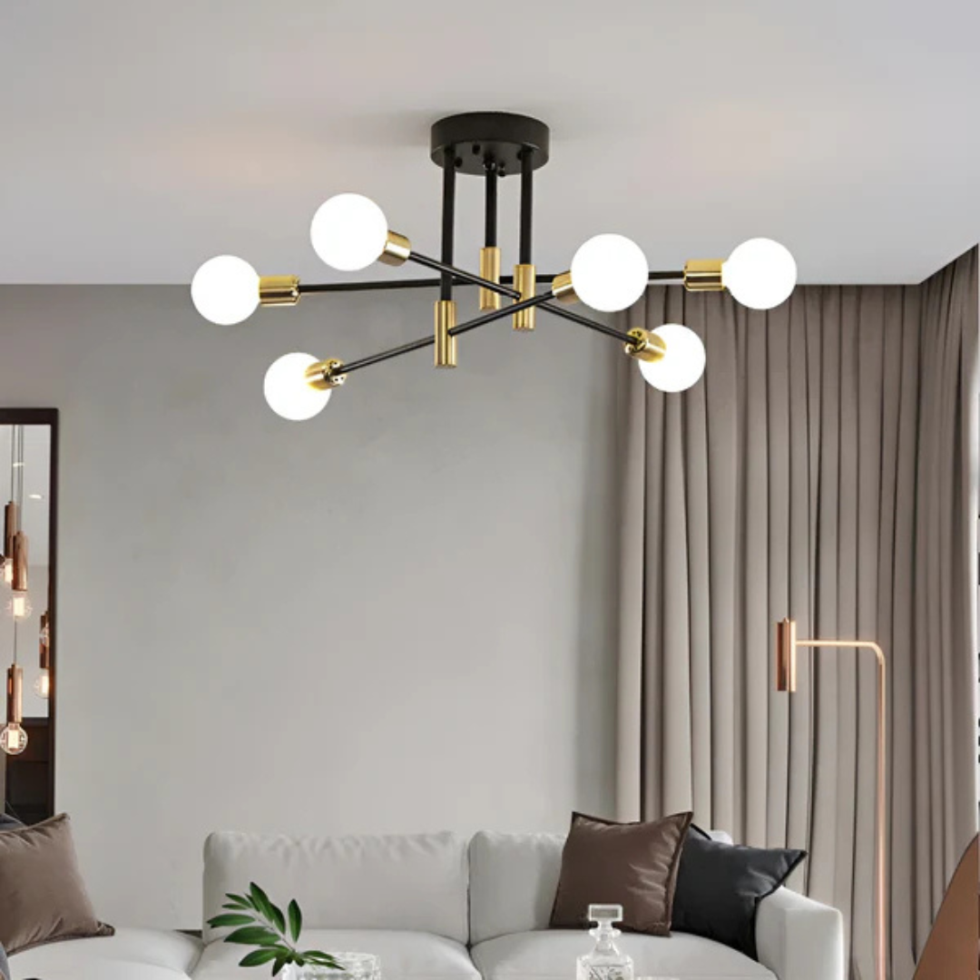 Helvion Plafondlamp | Retro Design met Draaibare Armen