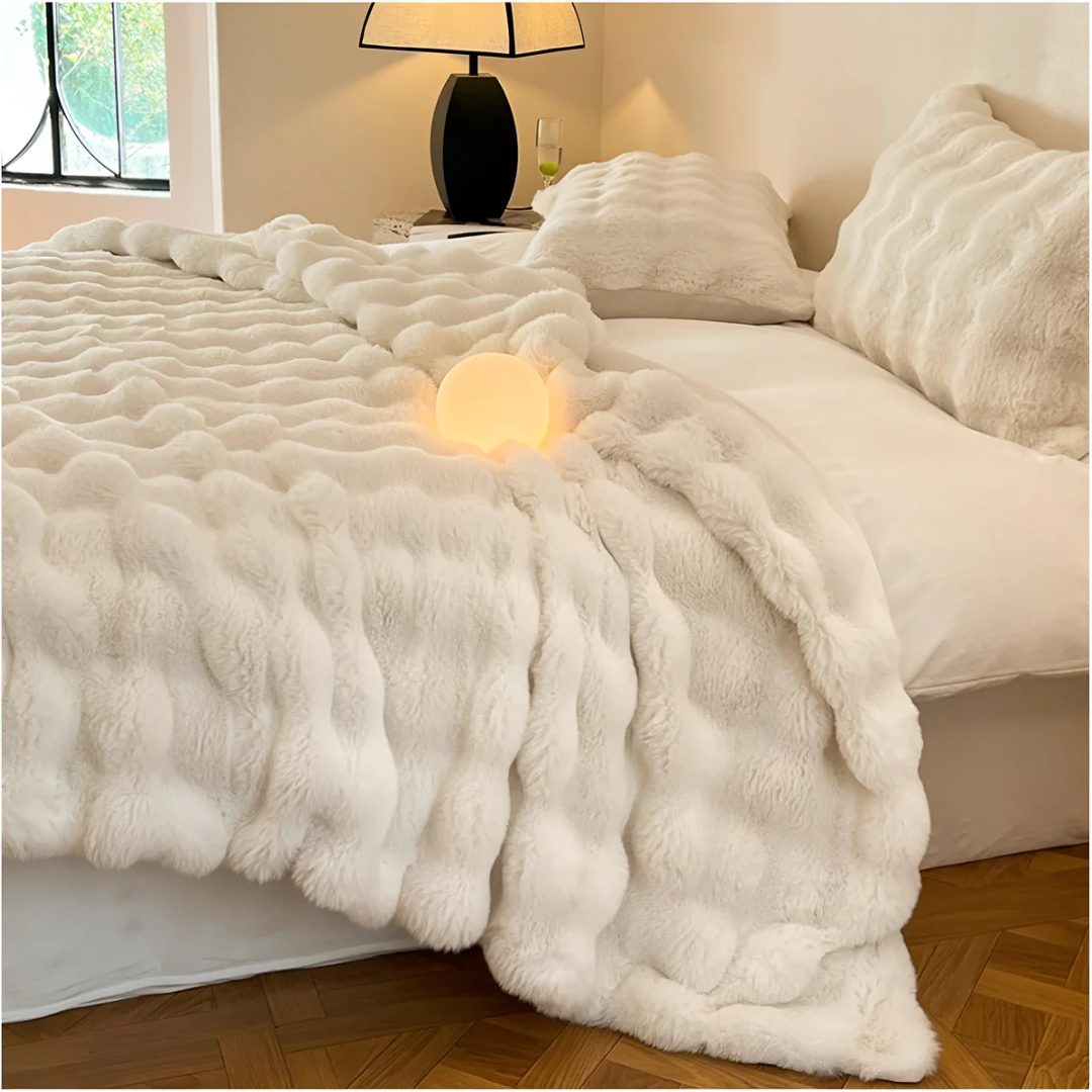 Milo Luxe Fleece Plaid | Hoogwaardige Polyester met Kunstbont