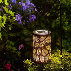 Senti - Solar Outdoor Lamp with Leaf Pattern