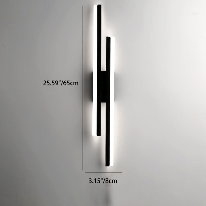 Contemporary Minimalist Iron and Acrylic LED Wall Sconce